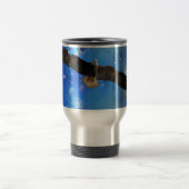 Mug De Voyage Aigle volant et nébuleuse spatiale (Centre)