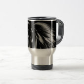 Mug De Voyage AILES D'ANGE Monogramme Gris Noir (Devant droit)