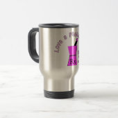 Mug De Voyage Aimez une conception de pilon et de mortier du (Devant gauche)