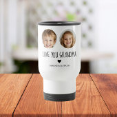 Mug De Voyage Aimez-vous grand-mère | Photo à deux visages perso