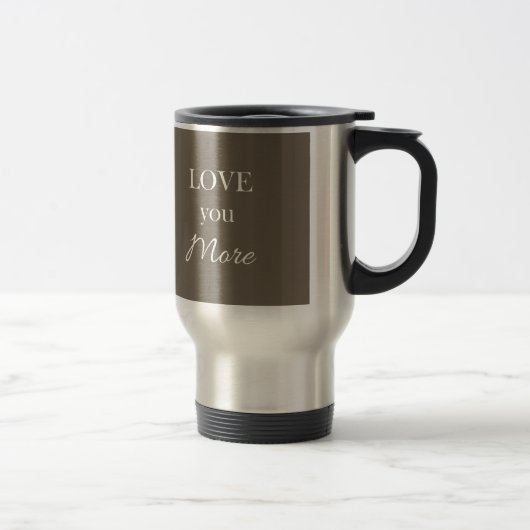 Mug De Voyage Aimez-vous plus de Valentines de coussin de coeur (Droit)