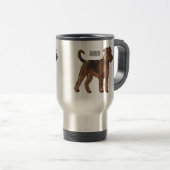 Mug De Voyage Airedale terrier dog cartoon (Devant droit)