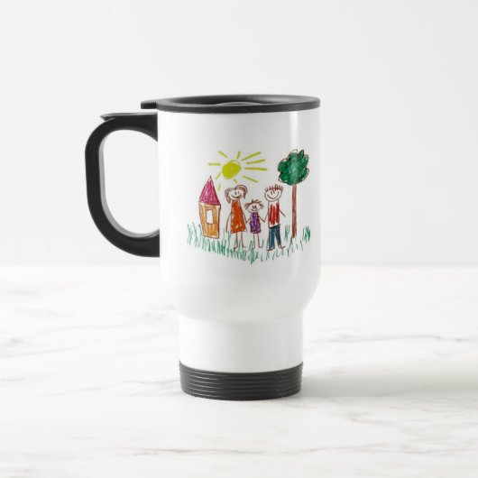 Mug De Voyage Ajouter l'oeuvre de votre enfant à cette oeuvre (Gauche)