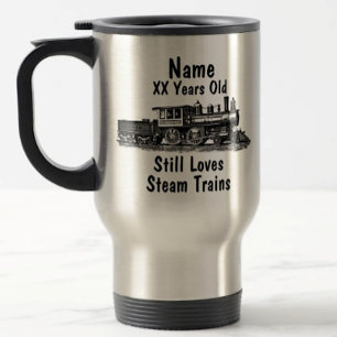Mug De Voyage Ajouter un nom Age personnalisé Train à vapeur Ann