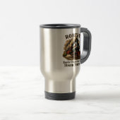 Mug De Voyage Ajouter un nom facilement distrait par les trains (Devant droit)