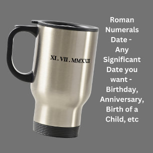 Mug De Voyage Ajouter Une Date De Naissance, Un Anniversaire, Un