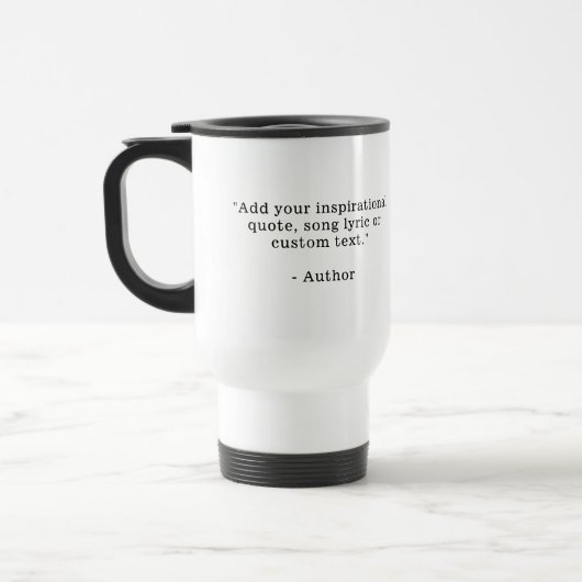 Mug De Voyage Ajouter votre propre devis (Gauche)