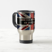 Mug De Voyage Ajouter votre texte sur le drapeau anglais Jeu d'o (Devant gauche)