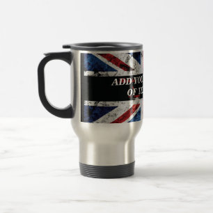 Mug De Voyage Ajouter votre texte sur le drapeau anglais Jeu d'o