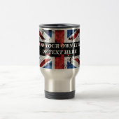 Mug De Voyage Ajouter votre texte sur le drapeau anglais Jeu d'o (Centre)