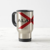 Mug De Voyage Alabama et le drapeau (Devant gauche)