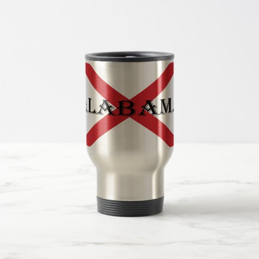 Mug De Voyage Alabama et le drapeau (Centre)