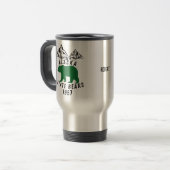 Mug De Voyage Alaska State Bears 1957 Retro Black Design (Devant gauche)