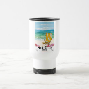 Mug De Voyage Aldeburgh Essex affiche de voyage de plage