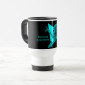 Mug De Voyage Alien gris, la vérité est là (Devant gauche)