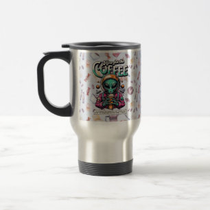 Mug De Voyage Alien ici pour le café