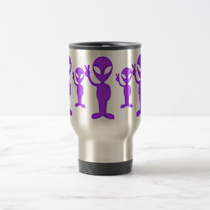 Mug De Voyage Alien pourpre de paix