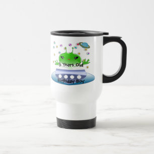 Mug De Voyage Aliens de l'espace extra-atmosphérique vert mignon