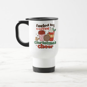 Mug De Voyage Alimenté par Café et Noël