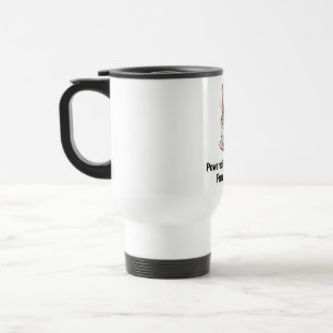 Mug De Voyage Alimenté par le café et le chaos de Frenchie Migno