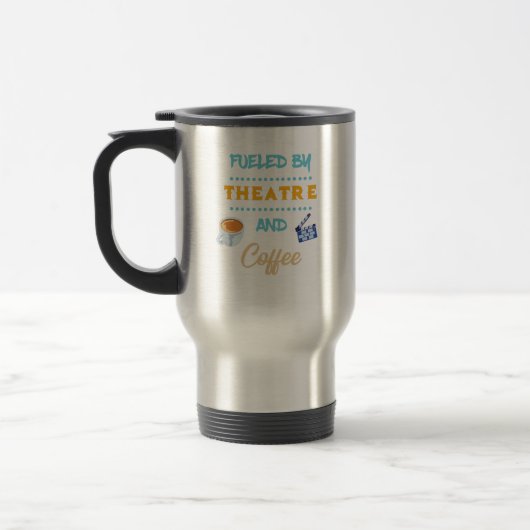 Mug De Voyage Alimenté Par Le Théâtre Et Acteur De Café (Gauche)