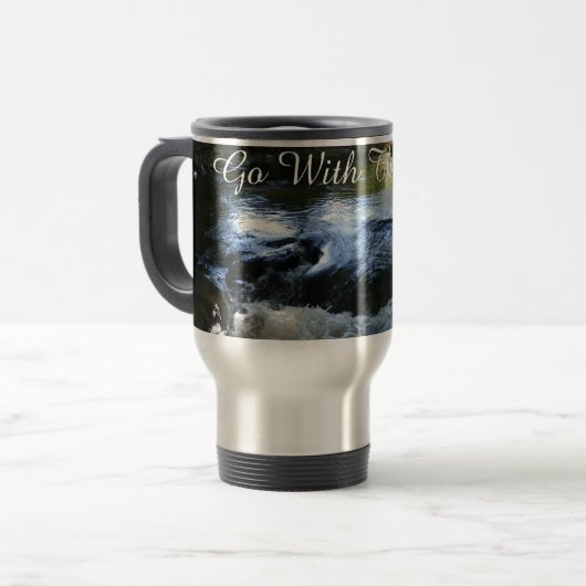 Mug De Voyage Aller Avec Le Flux (Devant gauche)