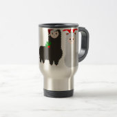 Mug De Voyage alpacas de rennes de noël (Devant droit)