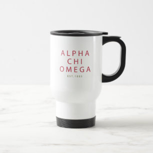 Mug De Voyage Alpha Chi Omega Établi en 1885