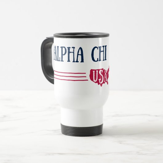 Mug De Voyage Alpha Chi Omega - Etats-Unis (Devant gauche)
