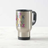Mug De Voyage Alphabet (Devant droit)
