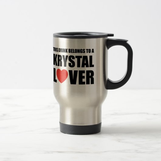 Mug De Voyage Amant de Krystal (Droit)