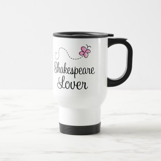 Mug De Voyage Amant mignon de Shakespeare (Droite)