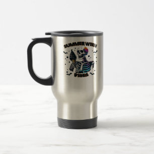 Mug De Voyage Ambiance Funny Summerween Squelette Vacances d'été