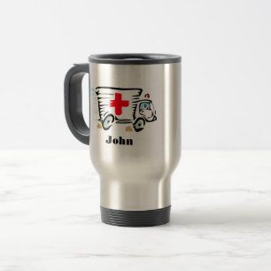 Mug De Voyage Ambulance Paramètre Médicale