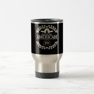 MUG DE VOYAGE AMÉRICAIN USA 1776 DIEU FAMILLE PAYS LIBERTÉ