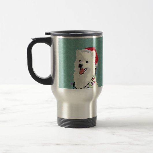 Mug De Voyage American Eskimo Samoyé mignon Chien Chien Chien Ch (Gauche)