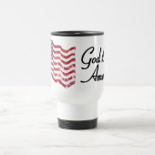 Mug De Voyage American Flag - Dieu bénisse l'Amérique! -usagé (Centre)