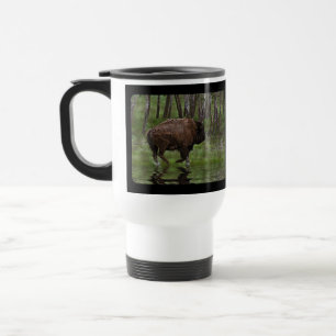 Mug De Voyage American Plaines Buffalo Bison Designer Voyage Mug