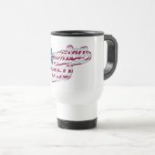 Mug De Voyage Amérique 250 Drapeau Script Semiquincentennial Des (Devant droit)
