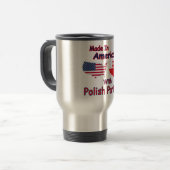 Mug De Voyage Amérique avec pièces polonaises (Devant gauche)