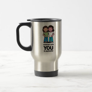 Mug De Voyage Amis du travail - Deux femmes Classique