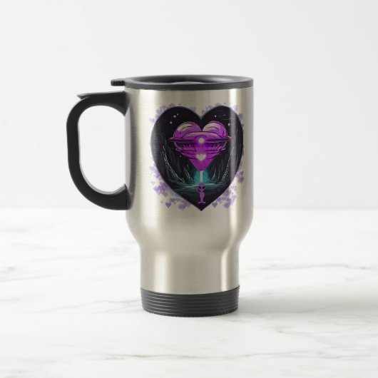 Mug De Voyage Amour cosmique (Gauche)