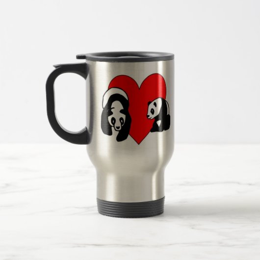 Mug De Voyage Amour d'ours panda (Gauche)