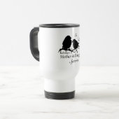 Mug De Voyage Amour entre mère fille citation d'oiseau (Devant gauche)
