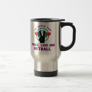Mug De Voyage Amour et Netball. de paix