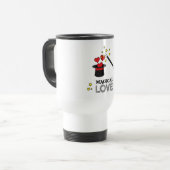 Mug De Voyage Amour magique - Noir (Devant gauche)