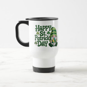 Mug De Voyage Amour Prépa de la Saint-Patrick   Chanceux Vert Mi