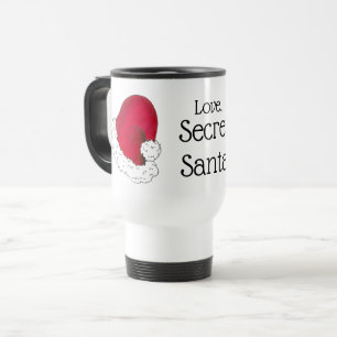 Mug De Voyage Amour, Secret Père Noël Joyeux Noël Noël Rouge Noë