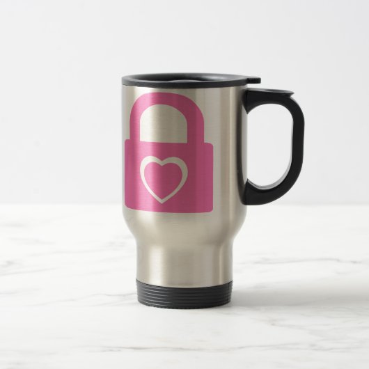 Mug De Voyage amour verrouillé (Droit)
