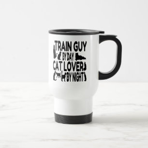 Mug De Voyage Amoureux des chats Train Guy
